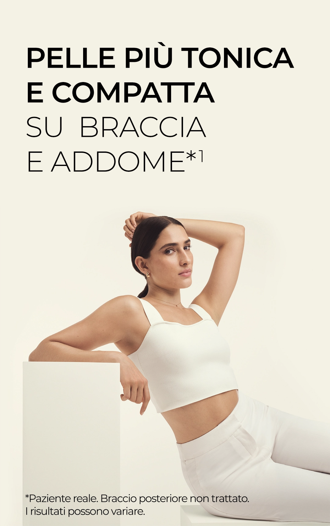 Ultherapy PRIME per braccia e addome-mobile Con Ultherapy PRIME® potrai ottenere una pelle più tonica e compatta su braccia e addome.